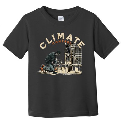 Climate Control Skeleton Hvac Technician Pride Toddler T-Shirt