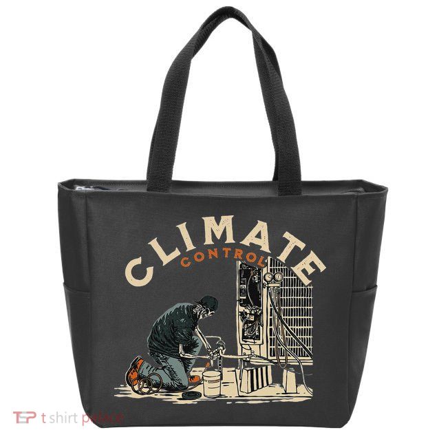 Climate Control Skeleton Hvac Technician Pride Zip Tote Bag