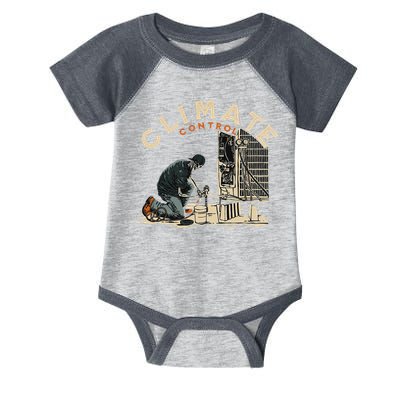 Climate Control Skeleton Hvac Technician Pride Infant Baby Jersey Bodysuit