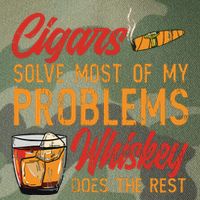 Cuban Cigar Smoking Whiskey Drinker Whisky Bourbon Legacy Tie Dye Trucker Hat