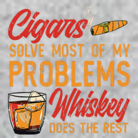 Cuban Cigar Smoking Whiskey Drinker Whisky Bourbon T-Shirt
