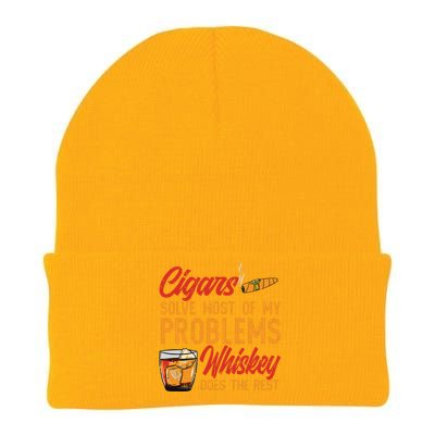 Cuban Cigar Smoking Whiskey Drinker Whisky Bourbon Knit Cap Winter Beanie