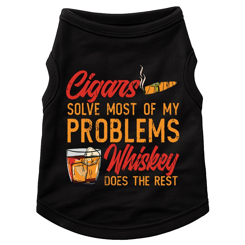Cuban Cigar Smoking Whiskey Drinker Whisky Bourbon Doggie Tank
