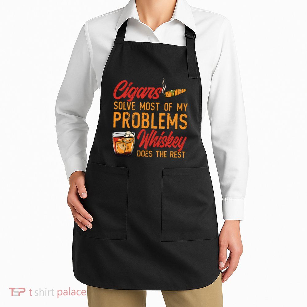 Cuban Cigar Smoking Whiskey Drinker Whisky Bourbon Apron