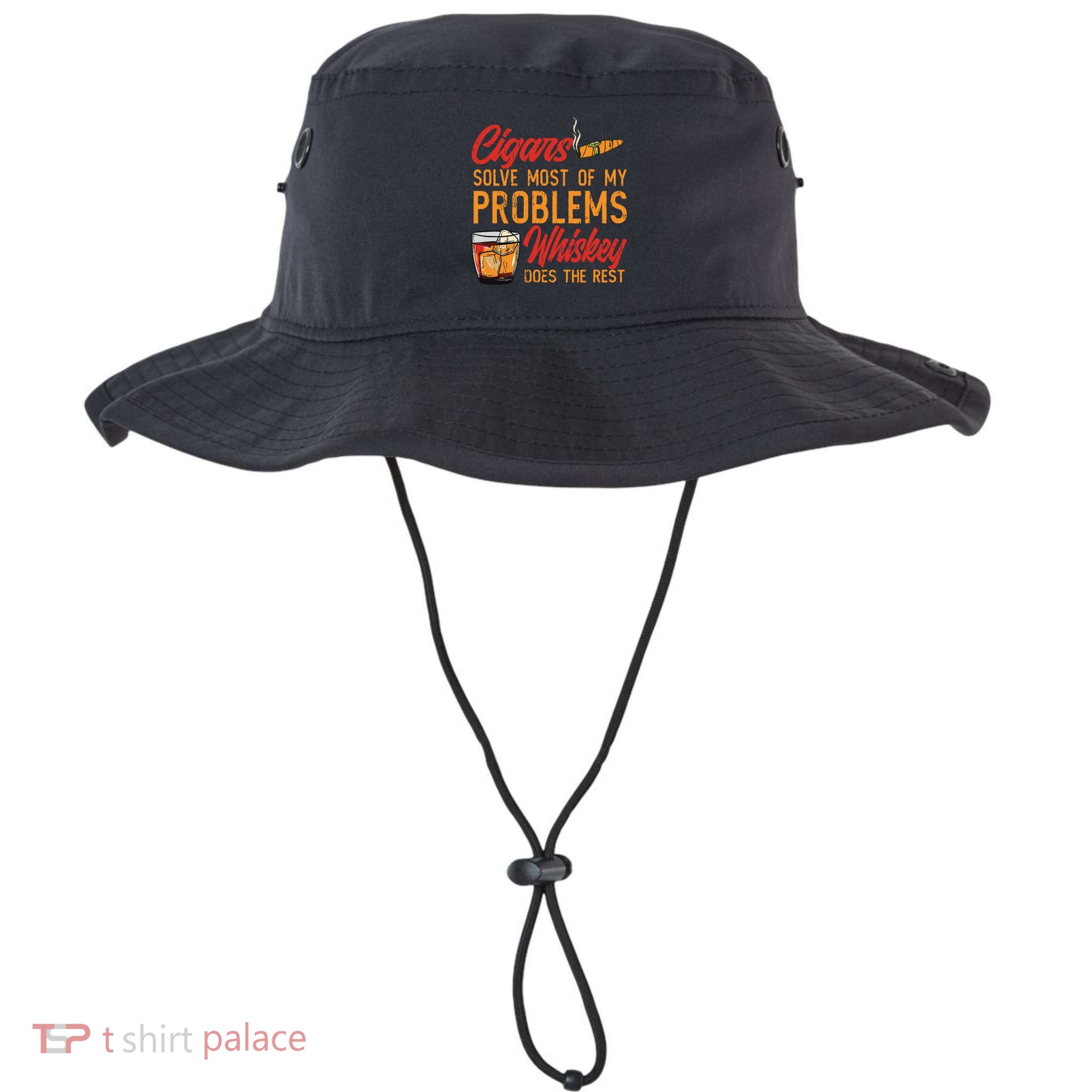Cuban Cigar Smoking Whiskey Drinker Whisky Bourbon Bucket Hat