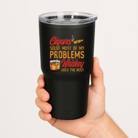 Cuban Cigar Smoking Whiskey Drinker Whisky Bourbon Tumbler