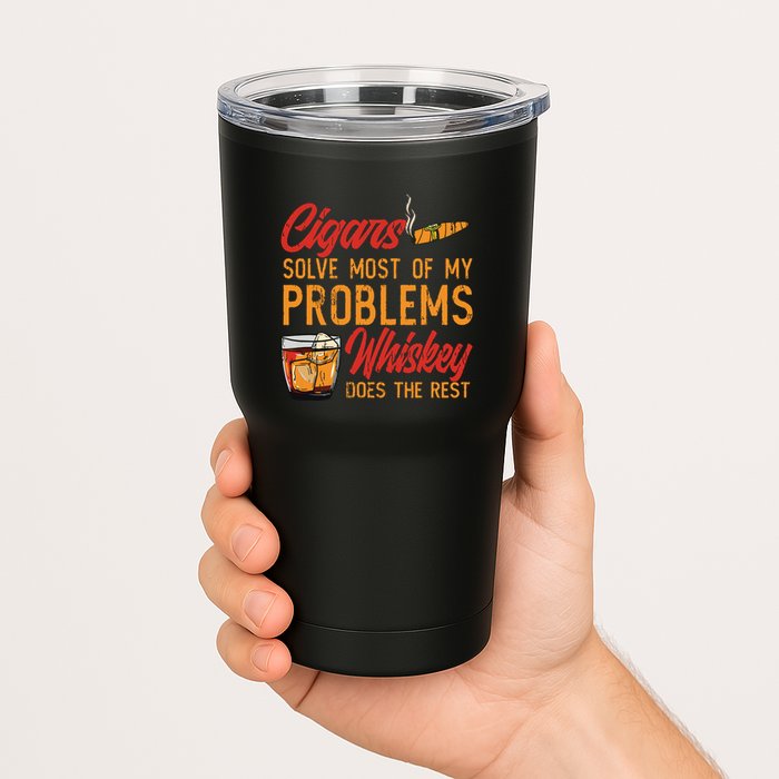 Cuban Cigar Smoking Whiskey Drinker Whisky Bourbon Tumbler
