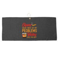 Cuban Cigar Smoking Whiskey Drinker Whisky Bourbon Large Microfiber Waffle Golf Towel