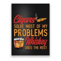 Cuban Cigar Smoking Whiskey Drinker Whisky Bourbon Poster