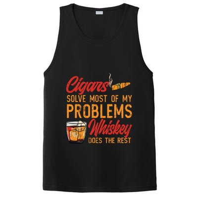 Cuban Cigar Smoking Whiskey Drinker Whisky Bourbon PosiCharge Competitor Tank