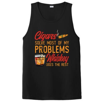 Cuban Cigar Smoking Whiskey Drinker Whisky Bourbon PosiCharge Competitor Tank