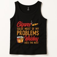 Cuban Cigar Smoking Whiskey Drinker Whisky Bourbon Tank Top