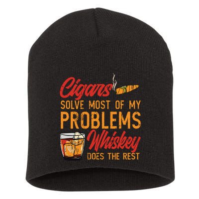 Cuban Cigar Smoking Whiskey Drinker Whisky Bourbon Short Acrylic Beanie