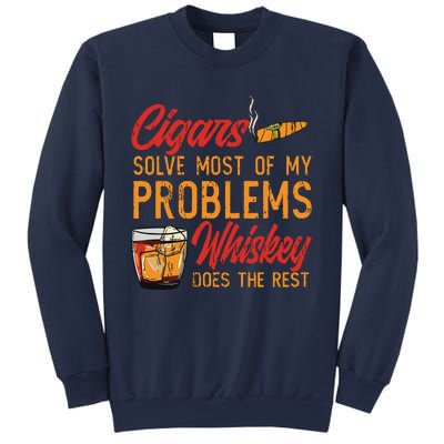 Cuban Cigar Smoking Whiskey Drinker Whisky Bourbon Sweatshirt