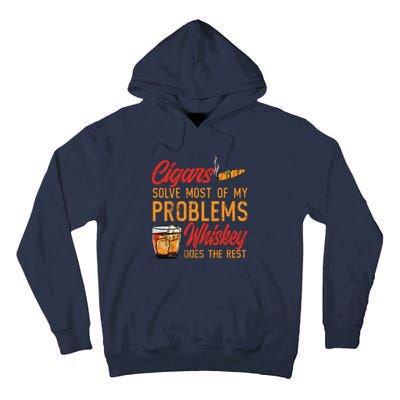 Cuban Cigar Smoking Whiskey Drinker Whisky Bourbon Tall Hoodie