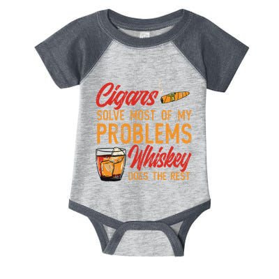 Cuban Cigar Smoking Whiskey Drinker Whisky Bourbon Infant Baby Jersey Bodysuit