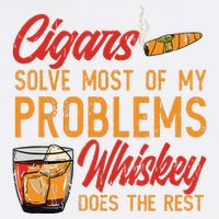 Cuban Cigar Smoking Whiskey Drinker Whisky Bourbon Garment-Dyed Sweatshirt