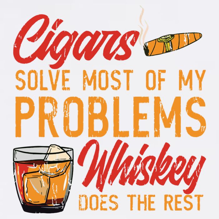 Cuban Cigar Smoking Whiskey Drinker Whisky Bourbon Garment-Dyed Sweatshirt