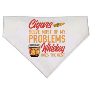 Cuban Cigar Smoking Whiskey Drinker Whisky Bourbon USA-Made Doggie Bandana