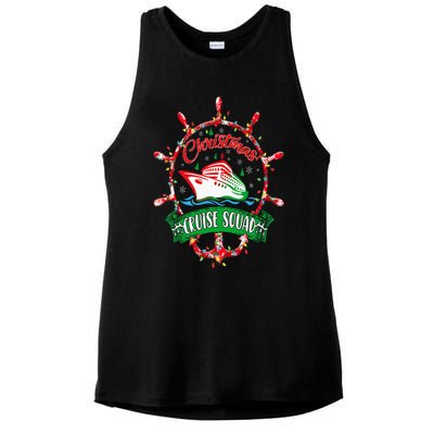 Christmas Cruise Squad Christmas Vacation Cruise Squad Ladies PosiCharge Tri-Blend Wicking Tank