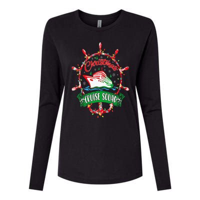 Christmas Cruise Squad Christmas Vacation Cruise Squad Womens Cotton Relaxed Long Sleeve T-Shirt