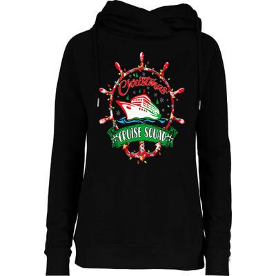 Christmas Cruise Squad Christmas Vacation Cruise Squad Womens Funnel Neck Pullover Hood