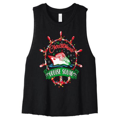 Christmas Cruise Squad Christmas Vacation Cruise Squad Women's Racerback Cropped Tank