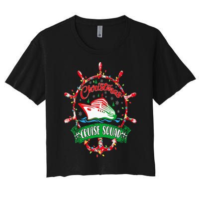 Christmas Cruise Squad Christmas Vacation Cruise Squad Women's Crop Top Tee