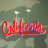 Cool California Script Logo Legacy Tie Dye Trucker Hat
