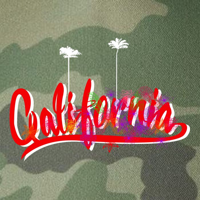 Cool California Script Logo Legacy Tie Dye Trucker Hat