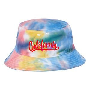 Cool California Script Logo Tie Dye Newport Bucket Hat