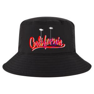 Cool California Script Logo Cool Comfort Performance Bucket Hat