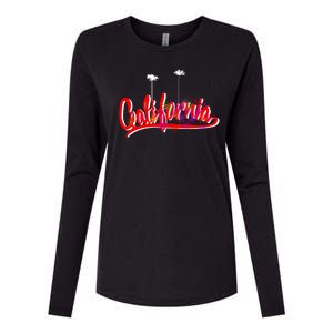 Cool California Script Logo Womens Cotton Relaxed Long Sleeve T-Shirt