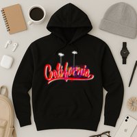 Cool California Script Logo Hoodie
