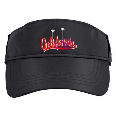 Cool California Script Logo Adult Drive Performance Visor