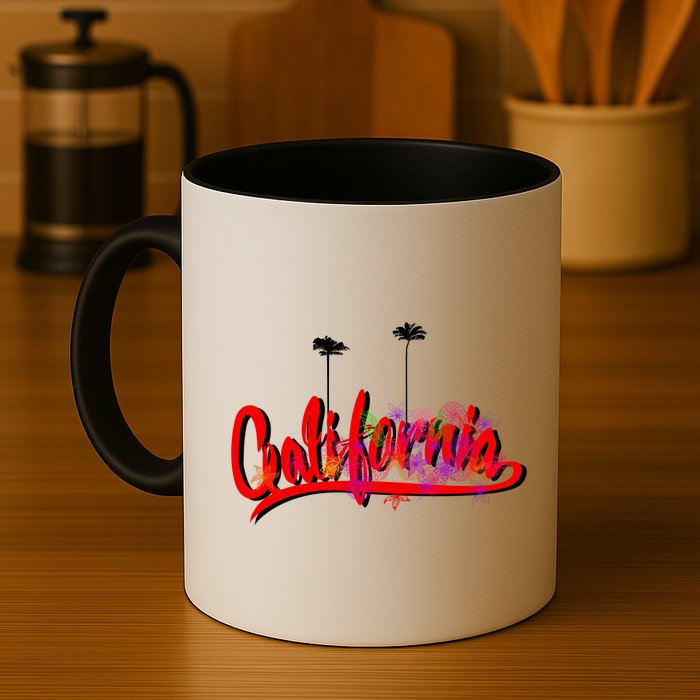 Cool California Script Logo Mug