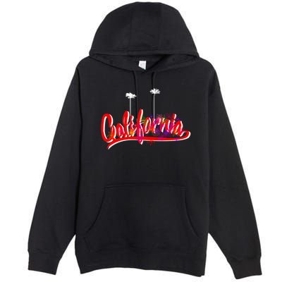 Cool California Script Logo Premium Pullover Hoodie