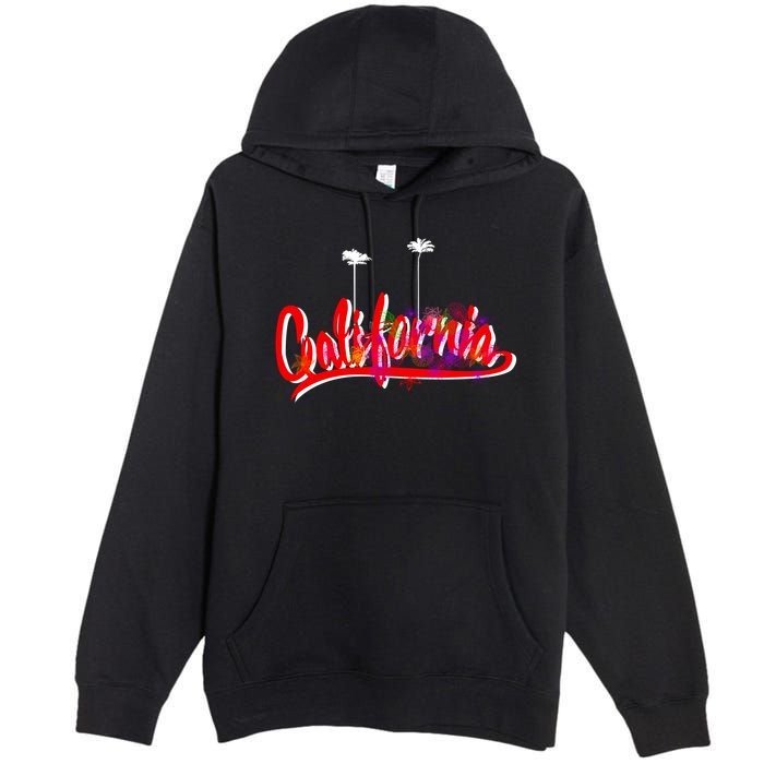 Cool California Script Logo Premium Pullover Hoodie