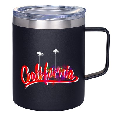 Cool California Script Logo 12oz Stainless Steel Coffee Mug