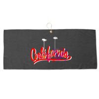 Cool California Script Logo Large Microfiber Waffle Golf Towel