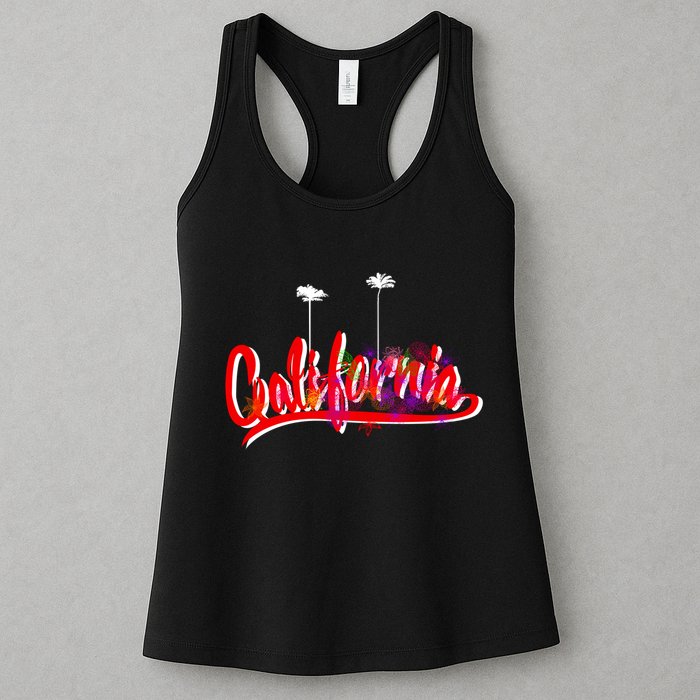 Cool California Script Logo Womens Tank Top