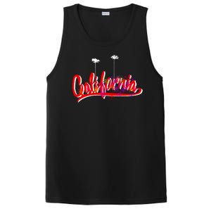 Cool California Script Logo PosiCharge Competitor Tank