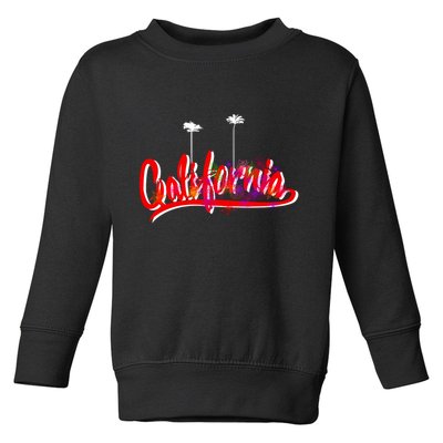 Cool California Script Logo Toddler Sweatshirt