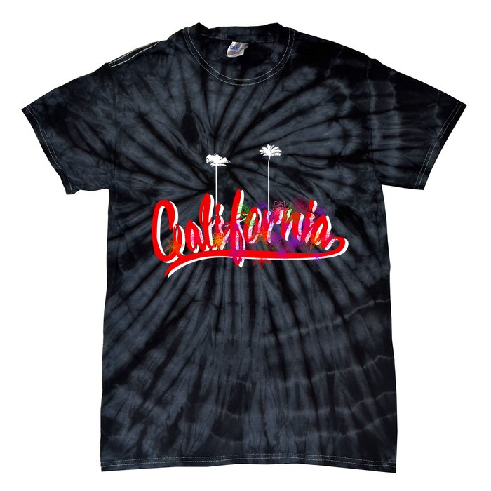Cool California Script Logo Tie-Dye T-Shirt