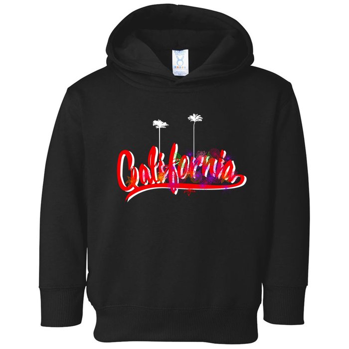 Cool California Script Logo Toddler Hoodie