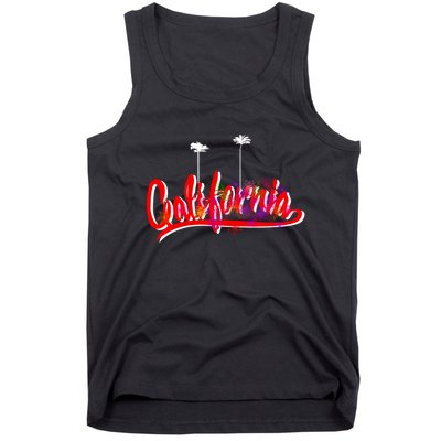 Cool California Script Logo Tank Top