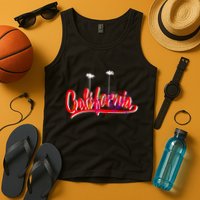 Cool California Script Logo Tank Top