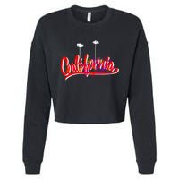 Cool California Script Logo Cropped Pullover Crew