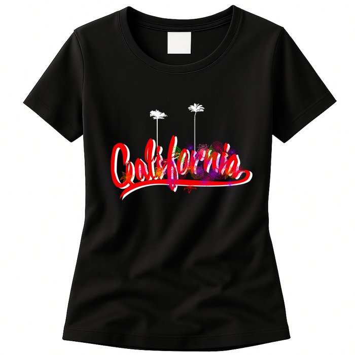 Cool California Script Logo Womens T-Shirt
