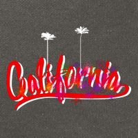 Cool California Script Logo Cotton Canvas Backpack